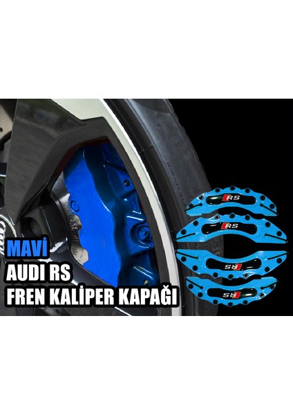 Mavi Audi Rs 4'lü Kaliper Seti Yapıştırma Logolu fırsatları