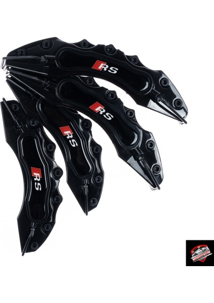 Siyah Audi Rs 4'lü Kaliper Seti Yapıştırma Logolu fiyatları