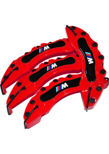 Kırmızı Bmw M 4'lü Kaliper Seti Yapıştırma Logolu modelleri