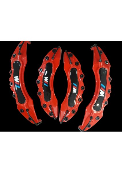 Kırmızı Bmw M 4'lü Kaliper Seti Yapıştırma Logolu fırsatları