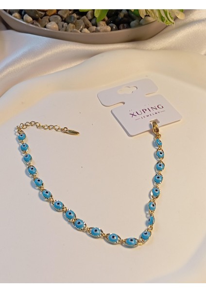 Nazar Boncuğu Detaylı Vip Xuping Jewelry Bileklik modelleri