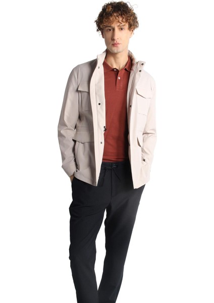 Erkek Bej Baharlık Mont modelleri