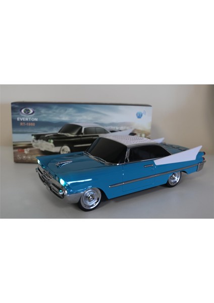 RT-1950 Turkuaz Arabalı Bluetooth Fm-Usb-Tf-Aux Şarjl