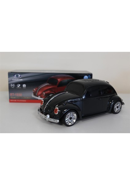 RT-1939 Siyah Arabalı Bluetooth Fm-Usb-Tf-Aux Şarjlı