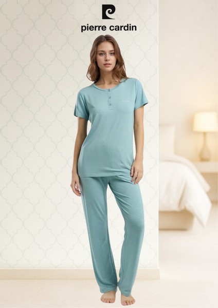 Kadın Kısa Kol Viskon Pijama Takımı (Modal Şort Hediye) fiyatları