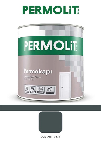 Permokapı Sentetik Amerikan Kapı Boyası Antrasit Gri