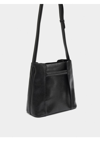 Yan Katlamalı Bucket Çanta modelleri