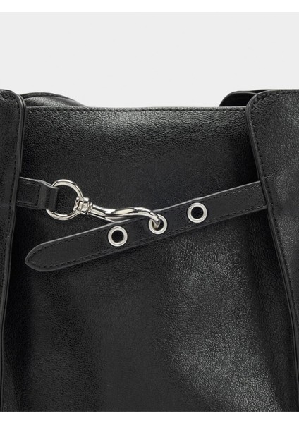 Yan Katlamalı Bucket Çanta indirimleri