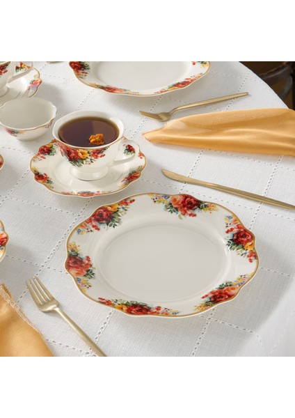 Forever Bone Amarose 26 Parça 6 Kişilik Kahvaltı Takımı fırsatları