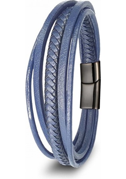 Mavi Çoklu Deri Bileklik 9593B2D3