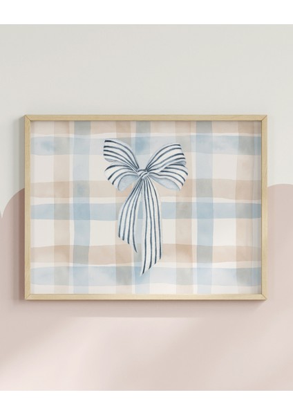 Vintage Mavi Kurdela Yatay Dijital Baskı Poster (Çerçevesiz) fiyatları