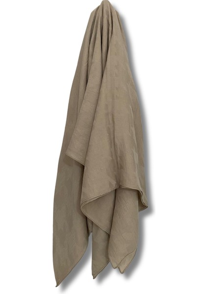 Kazayağı Desenli Şal –vizon, Mat Tok Duruş, Kaymaz Yüzey, Dört Mevsim Tesettür Şal fırsatları