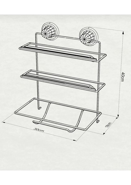 Vakumlu 3 Katlı Folyoluk Strech Film ve Kağıt Havluluk Siyah modelleri