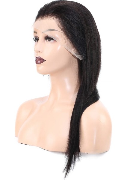 Front Lace Gerçek Tül Peruk Düz / Doğal / 55/60CM fırsatları