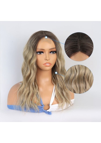 Kumral / Balköpüğü Ombre ve Röfleli Küt Tül Peruk fırsatları