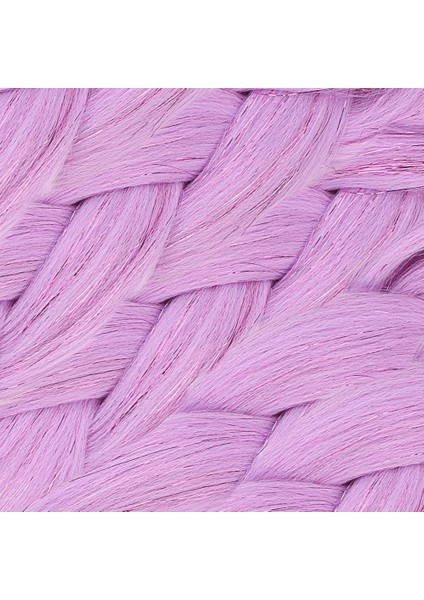 Simli Lila Örgülük Saç 100 Gr. fiyatları