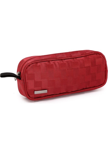 Lısen Dijital Aksesuarlar Naylon Fermuarlı Çanta Veri Kablosu U-Disk Güç Bankası Şarj Cihazı Saklama Çantası - Kırmızı (Yurt Dışından)