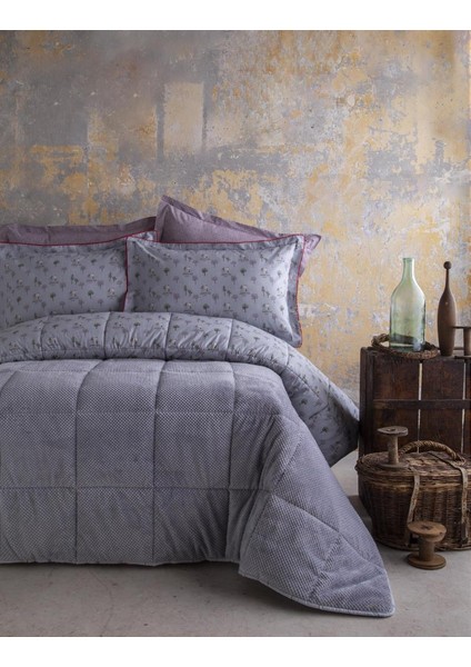 Wınter Gri Softly Çift Kişilik Uyku Seti