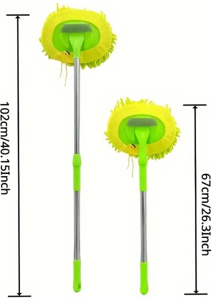 Araba Yıkama Fırçası, Araba Mopu, 1 Adet Yedek Bezli Paspas Jant Temizleme Fırçası modelleri