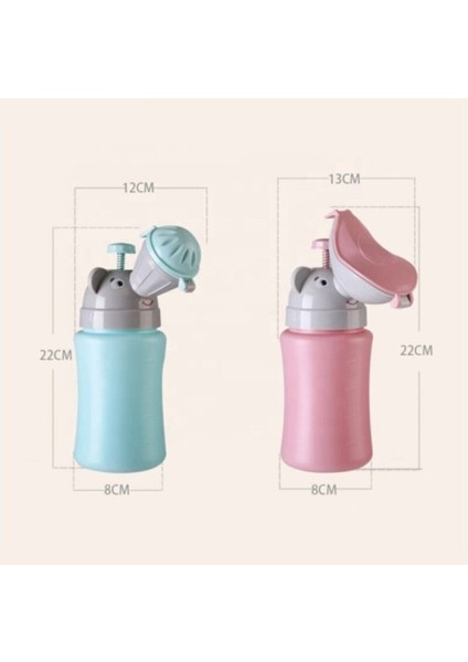Portatif Çocuk Pisuarı 500 ml | Kız Erkek Bebek Taşınabilir Sızdırmaz Lazımlık Seyahat Tuvalet Kabı fırsatları