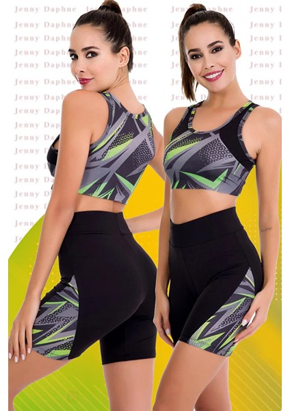 Lady Sporcu Fitness Şort Tayt Büstiyer Takım modelleri
