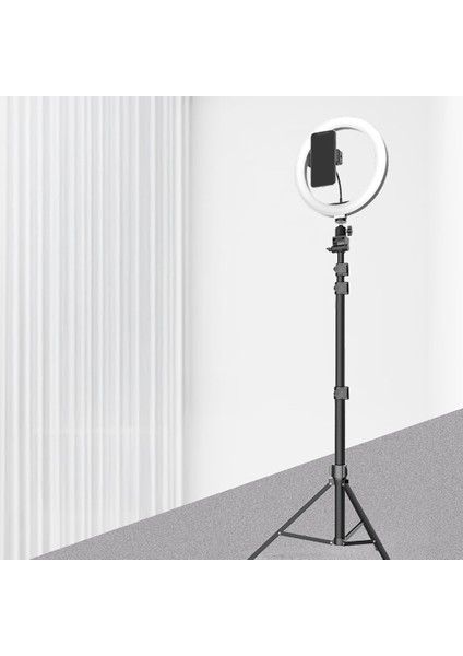 Bluetooth Kumandalı Tripodlu Telefon Tutucu + Ring Light — 360° Döner, Ayarlanabilir Boy, Selfie & Canlı Yayın fırsatları