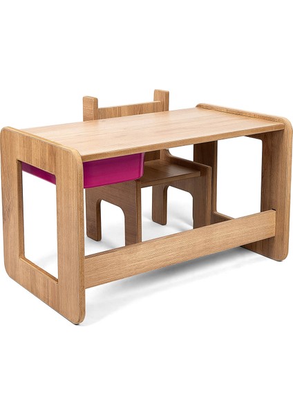 Tek Kişilik Çocuk Oyun, Aktivite ve Etkinlik Masası, Ceviz-Lila, 18MM 1.sınıf Mdf modelleri