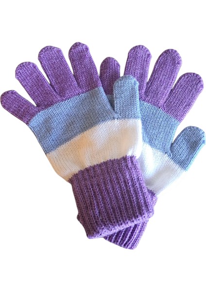 Garson Beden Kız Çocuk Eldiven Lila 8-12 Yaş