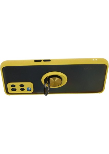 CPT16 Oppo A54 4g Kılıf Montreal Yüzüklü Silikon Kapak - Sarı modelleri