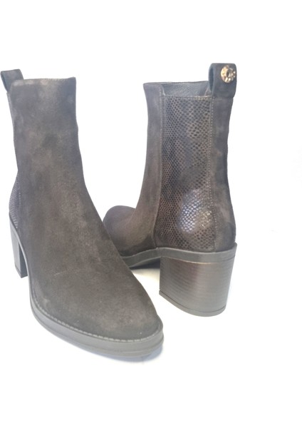 Kadın Hakiki Deri 7.5 cm Topuklu El Yapımı Günlük Şık Bot fırsatları