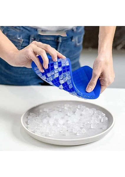 ® 160'LI Mini Küp Şekilli Silikon Buzluk, Sunum Buzluk modelleri