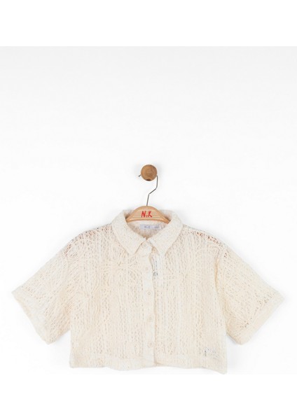 08-14 Yaş Kız Çocuk Vizon-Krem Taos Etekli Üçlü Takım - Vizon-Krem fiyatları