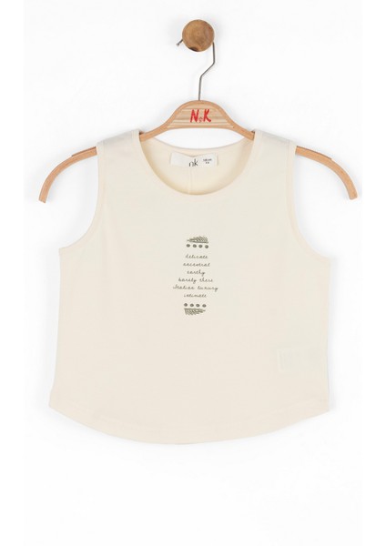 08-14 Yaş Kız Çocuk Vizon-Krem Taos Etekli Üçlü Takım - Vizon-Krem indirimleri