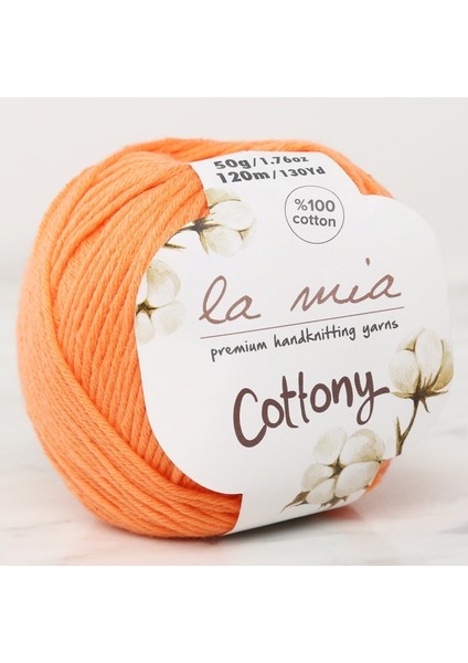 La Mia Cottony Turuncu El Örgü Ipi - P22 - 33654