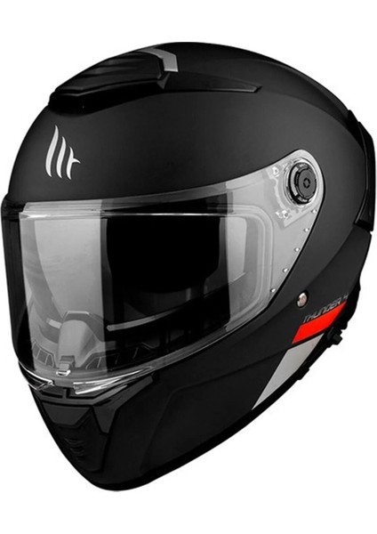 mt Thunder 4 Sv Solıd A1 Mat Siyah Kapalı Kask