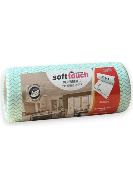 Softtex 33 Yaprak Kopar Kullan Rulo Hassas Temizlik Bezi 27X30CM
