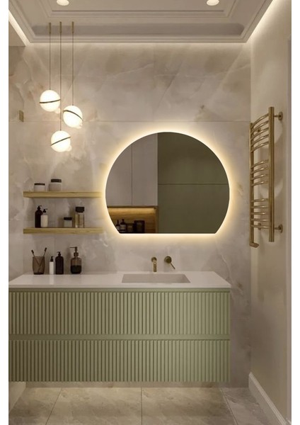 Premium LED Işıklı Şık ve Zarif Ayna Modern Tasarım Duvar Aynası Banyo Aynası fiyatları