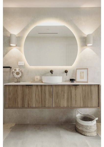 Premium LED Işıklı Şık ve Zarif Ayna Modern Tasarım Duvar Aynası Banyo Aynası modelleri