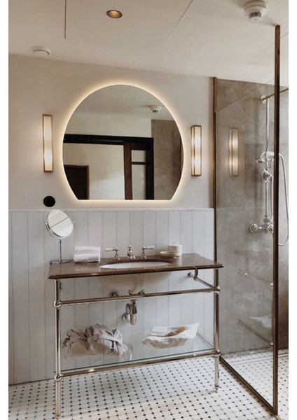 Premium LED Işıklı Şık ve Zarif Ayna Modern Tasarım Duvar Aynası Banyo Aynası