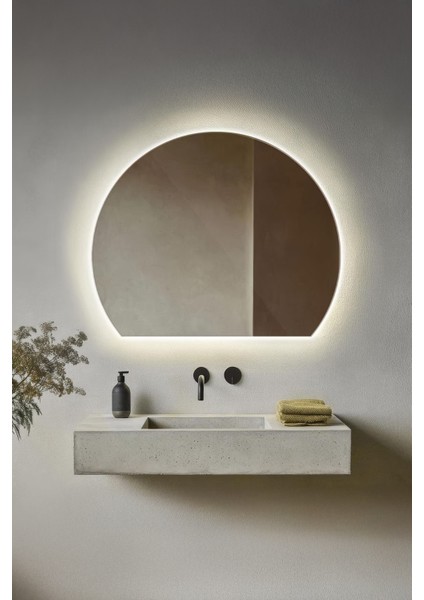 Premium LED Işıklı Şık ve Zarif Ayna Modern Tasarım Duvar Aynası Banyo Aynası