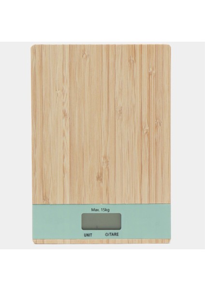Ahşap Lüks Dijital Ekranlı Hassas Elektronik Mutfak Terazisi 15 kg 1 gr