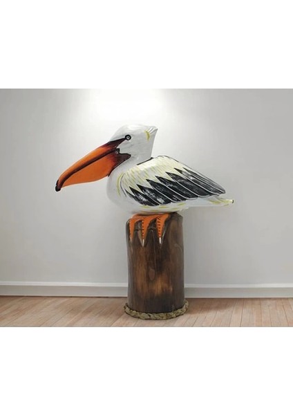 Ahşap Pelikan 45 cm