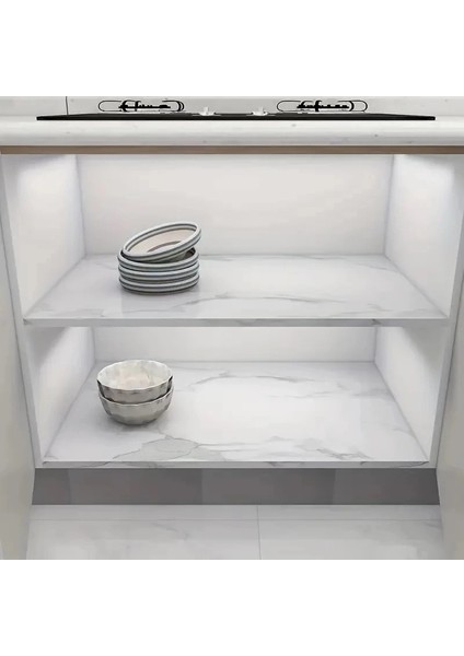 Mermer Desenli Mutfak Duvar Kağıdı Sticker - 5m x 60CM: Su ve Yağa Dayanıklı, Yüksek Sıcaklık Esnekliğine Sahip Tezgah, Dolap, Ocak Yenileme Folyosu T10 fırsatları