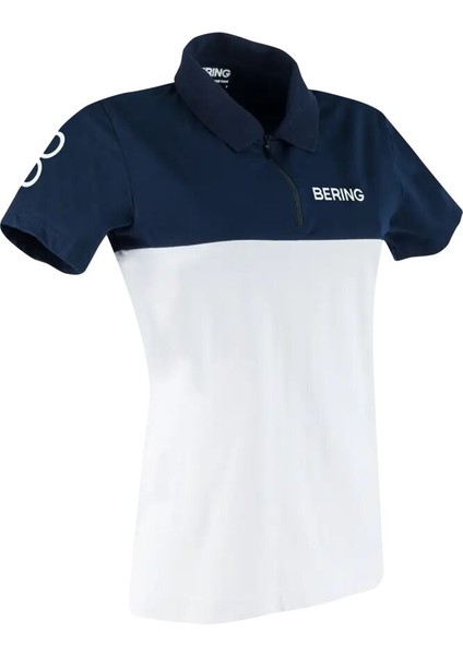 Kadın Polo T-Shirt Lacivert/beyaz