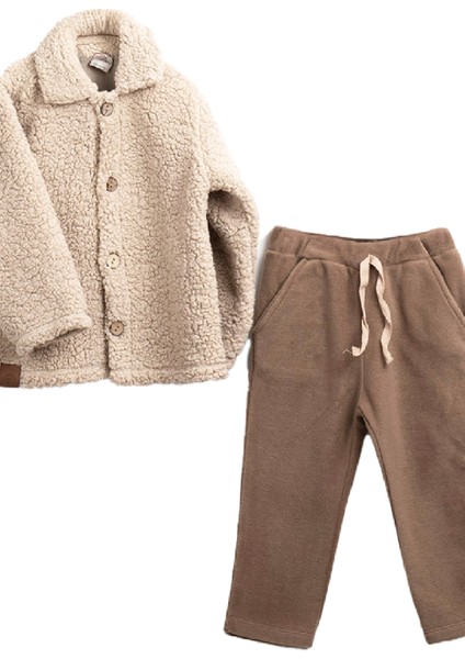 Erkek Çocuk Welsoft Kumaş 2'li Takım (Düğmeli Hırka+Polar Alt) 12375 fiyatları