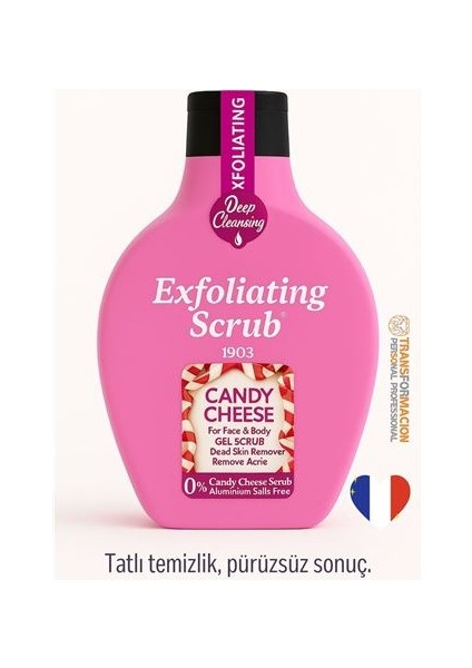Norveç Candy Cheese Peeling Jel – 1903 Serisi, Akne Karşıtı Scrub 500 ml