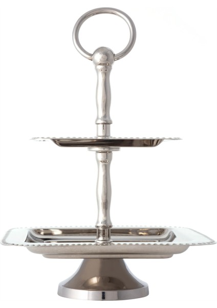 Dekoratif Kek Standı Kare 25 cm