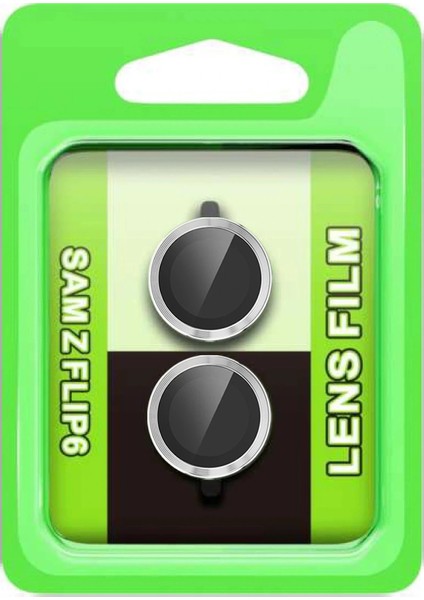 Z Flip 6 Raze Metal Kamera Lens - Gümüş