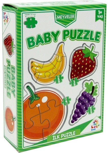 LC7227 Laço, Baby Puzzle - Meyveler - Ilk Puzzle / +12 Ay