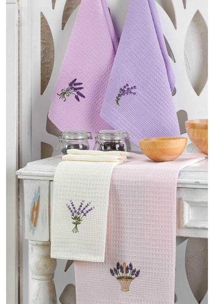 6 Parça Mutfak Kurulama Bezi 30 x 50 cm Lavender Flower fiyatları